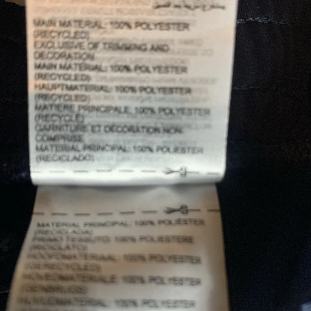 Reebok Women's Track Pants XL Navy Blue Rraining BV Tricot Pockets Wide‎ Leg - Picture 4 of 10